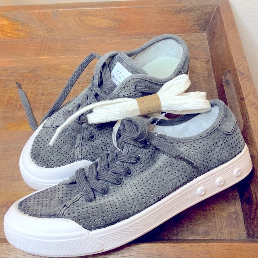 Nwot Rag And Bone Standard Issue Suede Perforated… - image 6